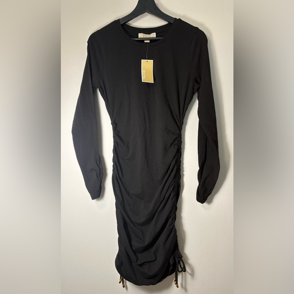 Michael Kors Dresses & Skirts - NWT Designer Michael Kors Elegant Black Long Sleeve Dress Size S Sku#137